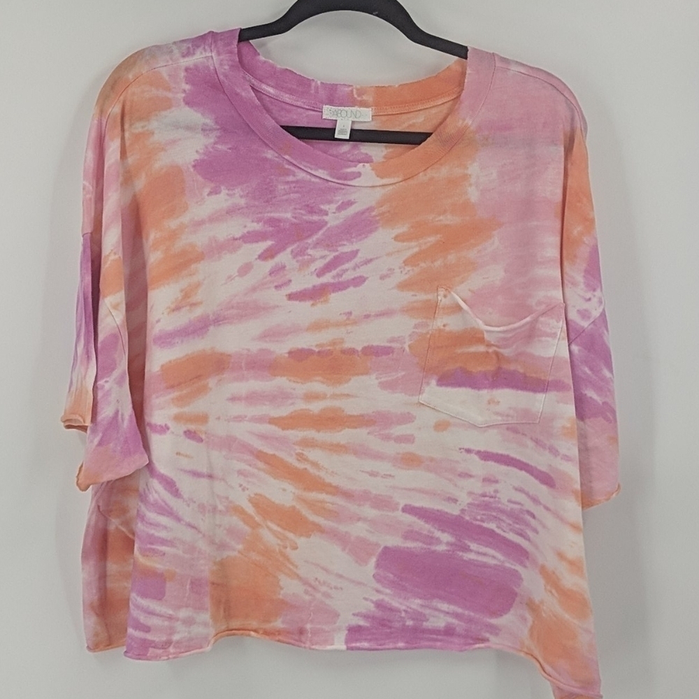 NWOT ABOUND Oversized Tie Dye Short Sleeve Tee